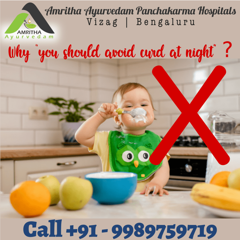 Avoid curd at night
